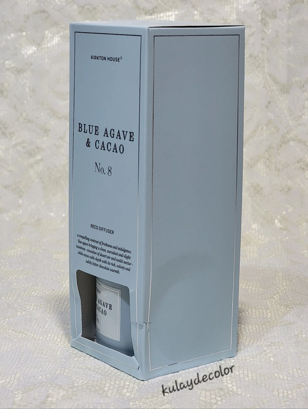 Kirkton House Blue Agave & Cacao No. 8 Reed Diffuser - 3.4 Fl oz. (100mL)